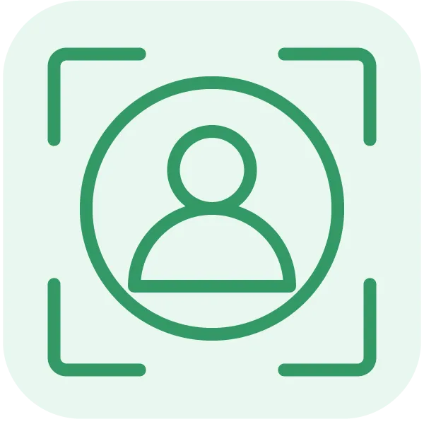 Icon of a person representing a customer.